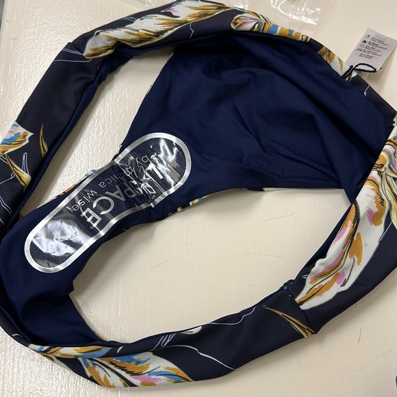 L*Space Women Sandy Reversible Bikini Bottom Nightfall Palm Navy Print NWT S M L - Picture 3 of 4